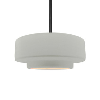 Medium Tier 1-Light Pendant (254|CER-6543-MAT-MBLK-RIGID-LED1-700)