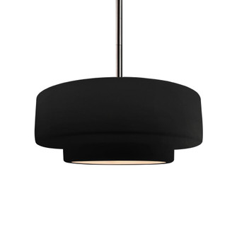 Medium Tier 1-Light Pendant (254|CER-6543-CRB-NCKL-RIGID)