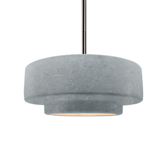 Medium Tier 1-Light Pendant (254|CER-6543-CONC-NCKL-RIGID)