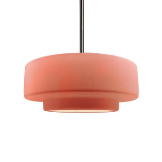 Medium Tier 1-Light Pendant (254|CER-6543-BSH-NCKL-RIGID-LED1-700)