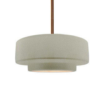 Medium Tier 1-Light Pendant (254|CER-6543-CKC-BRSS-RIGID)