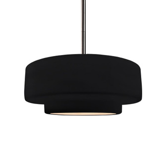 Medium Tier 1-Light Pendant (254|CER-6543-BLK-NCKL-RIGID)
