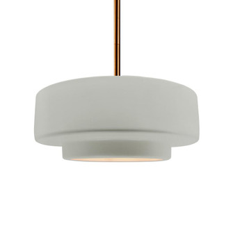 Medium Tier 1-Light Pendant (254|CER-6543-BIS-BRSS-RIGID)