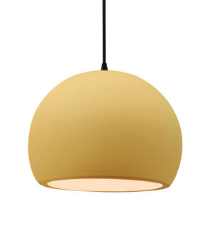 Large Globe 1-Light Pendant (254|CER-6535-MYLW-MBLK-BKCD)