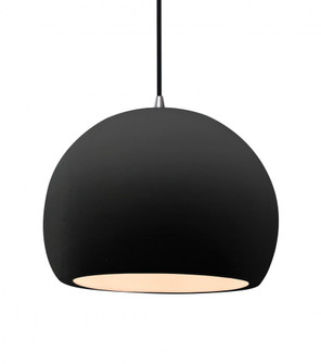 Large Globe 1-Light Pendant (254|CER-6535-CRB-NCKL-BKCD)