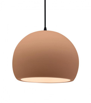 Large Globe 1-Light Pendant (254|CER-6535-ADOB-MBLK-BKCD)