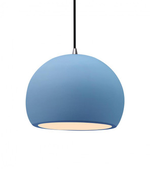 Medium Globe 1-Light Pendant (254|CER-6533-SKBL-NCKL-BKCD)