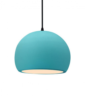 Medium Globe LED Pendant (254|CER-6533-RFPL-MBLK-BKCD-LED1-700)