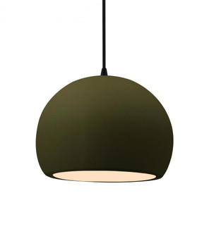 Medium Globe 1-Light Pendant (254|CER-6533-MGRN-MBLK-BKCD)