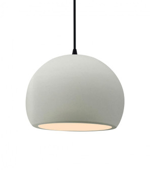 Medium Globe LED Pendant (254|CER-6533-MAT-MBLK-BKCD-LED1-700)