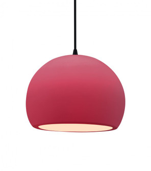 Medium Globe LED Pendant (254|CER-6533-CRSE-MBLK-BKCD-LED1-700)