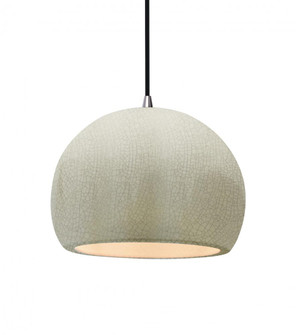 Medium Globe 1-Light Pendant (254|CER-6533-CRK-NCKL-BKCD)