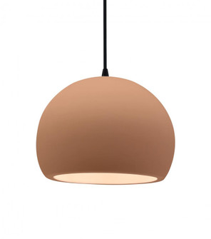 Medium Globe LED Pendant (254|CER-6533-ADOB-MBLK-BKCD-LED1-700)