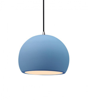 Small Globe 1-Light Pendant (254|CER-6530-SKBL-NCKL-BKCD)