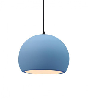 Small Globe 1-Light Pendant (254|CER-6530-SKBL-MBLK-BKCD)
