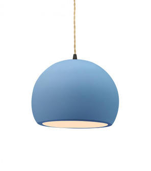 Small Globe 1-Light Pendant (254|CER-6530-SKBL-MBLK-BEIG-TWST)