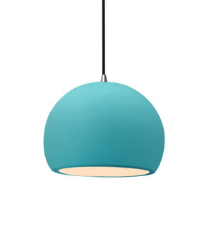 Small Globe 1-Light Pendant (254|CER-6530-RFPL-NCKL-BKCD)