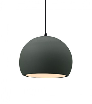 Small Globe LED Pendant (254|CER-6530-PWGN-MBLK-BKCD-LED1-700)