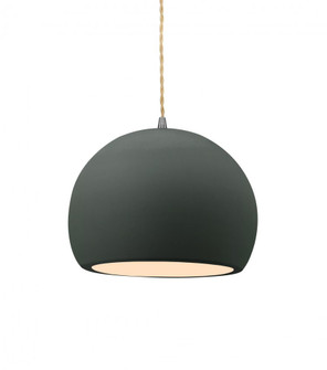 Small Globe 1-Light Pendant (254|CER-6530-PWGN-NCKL-BEIG-TWST)