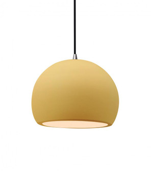 Small Globe LED Pendant (254|CER-6530-MYLW-NCKL-BKCD-LED1-700)