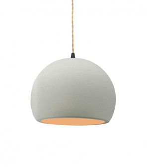 Small Globe 1-Light Pendant (254|CER-6530-MTGD-MBLK-BEIG-TWST-LED1-700)