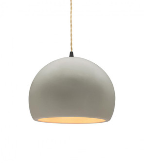 Small Globe 1-Light Pendant (254|CER-6530-MAT-MBLK-BEIG-TWST-LED1-700)