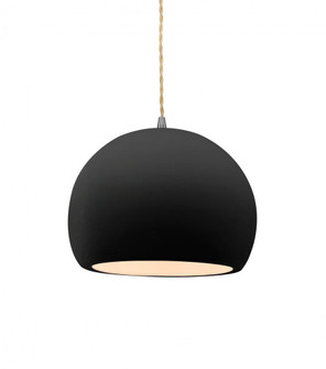 Small Globe 1-Light Pendant (254|CER-6530-CRB-NCKL-BEIG-TWST-LED1-700)