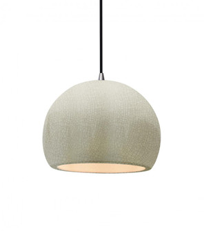 Small Globe 1-Light Pendant (254|CER-6530-CRK-NCKL-BKCD)