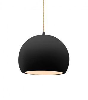 Small Globe 1-Light Pendant (254|CER-6530-CRB-MBLK-BEIG-TWST)