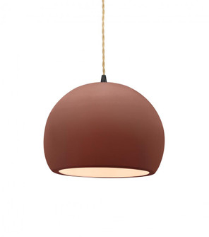 Small Globe 1-Light Pendant (254|CER-6530-CLAY-MBLK-BEIG-TWST)