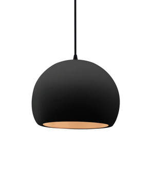 Small Globe LED Pendant (254|CER-6530-CBGD-MBLK-BKCD-LED1-700)