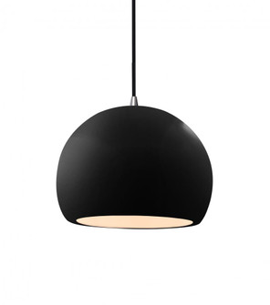 Small Globe LED Pendant (254|CER-6530-BKMT-NCKL-BKCD-LED1-700)