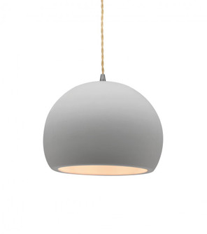 Small Globe 1-Light Pendant (254|CER-6530-BIS-NCKL-BEIG-TWST)