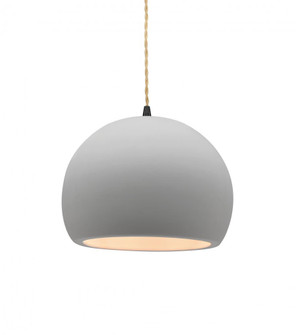 Small Globe 1-Light Pendant (254|CER-6530-BIS-MBLK-BEIG-TWST)