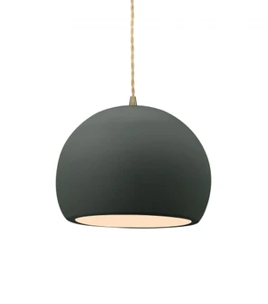 Small Globe 1-Light Pendant (254|CER-6530-ADOB-ABRS-BEIG-TWST-LED1-700)