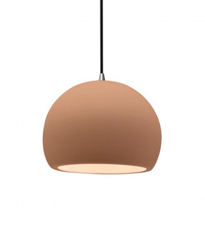 Small Globe 1-Light Pendant (254|CER-6530-ADOB-NCKL-BKCD)
