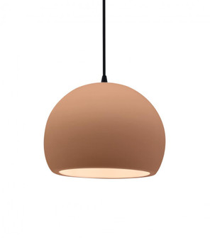 Small Globe 1-Light Pendant (254|CER-6530-ADOB-MBLK-BKCD)