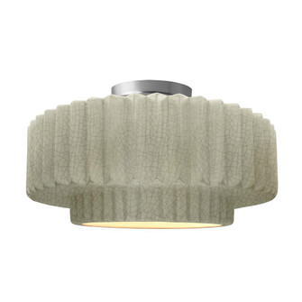 Large Tier Pleated LED Semi-Flush (254|CER-6375-CKC-NCKL-LED1-700)