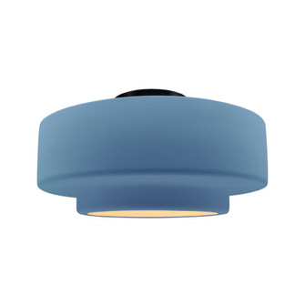 Large Tier Semi-Flush (254|CER-6365-SKBL-MBLK-LED1-700)