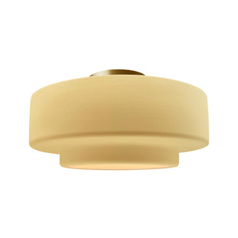 Large Tier Semi-Flush (254|CER-6365-MYLW-BRSS-LED1-700)