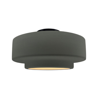 Large Tier Semi-Flush (254|CER-6365-PWGN-MBLK)