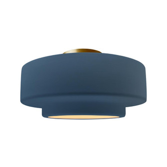 Large Tier Semi-Flush (254|CER-6365-MID-BRSS)