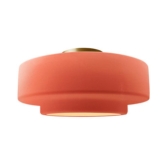 Large Tier Semi-Flush (254|CER-6365-BSH-BRSS-LED1-700)