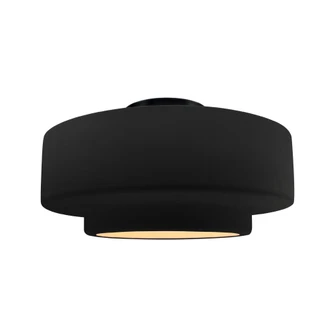 Large Tier Semi-Flush (254|CER-6365-CRB-MBLK)