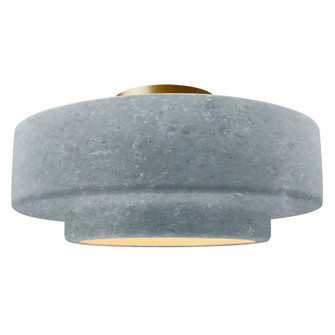Large Tier Semi-Flush (254|CER-6365-CONC-BRSS)