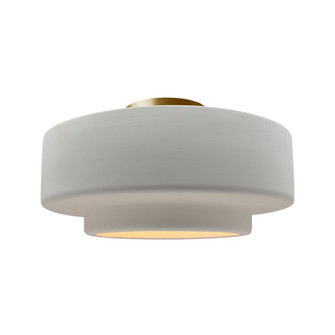Large Tier Semi-Flush (254|CER-6365-BIS-BRSS-LED1-700)
