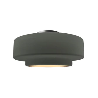 Medium Tier Semi-Flush (254|CER-6363-PWGN-NCKL-LED1-700)