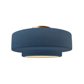 Medium Tier Semi-Flush (254|CER-6363-MID-BRSS-LED1-700)