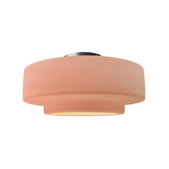 Medium Tier Semi-Flush (254|CER-6363-BSH-NCKL-LED1-700)