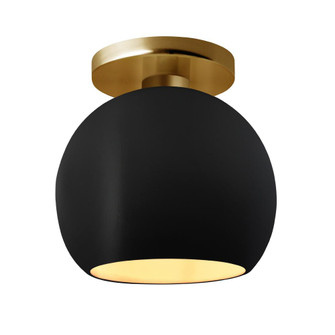 Medium Globe Semi-Flush (254|CER-6353-CBGD-BRSS-LED1-700)